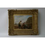 A fine Early 19th century oil painting on panel by