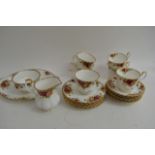 A six piece Royal Albert 'Old Country Roses' tease