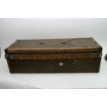 A Louis Vuitton rectanglar travelling trunk, the d