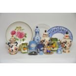 Three Spode plates including a floral decorated pa