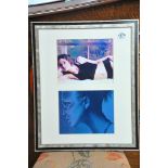 A mounted and framed signed Kiera Knightly