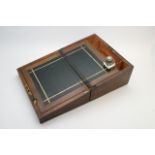 A walnut writing box