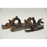 Three wood planes, comprising two by Spiers Ayre a