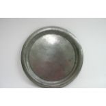 A Liberty Tudric hammered pewter tray. Approximate