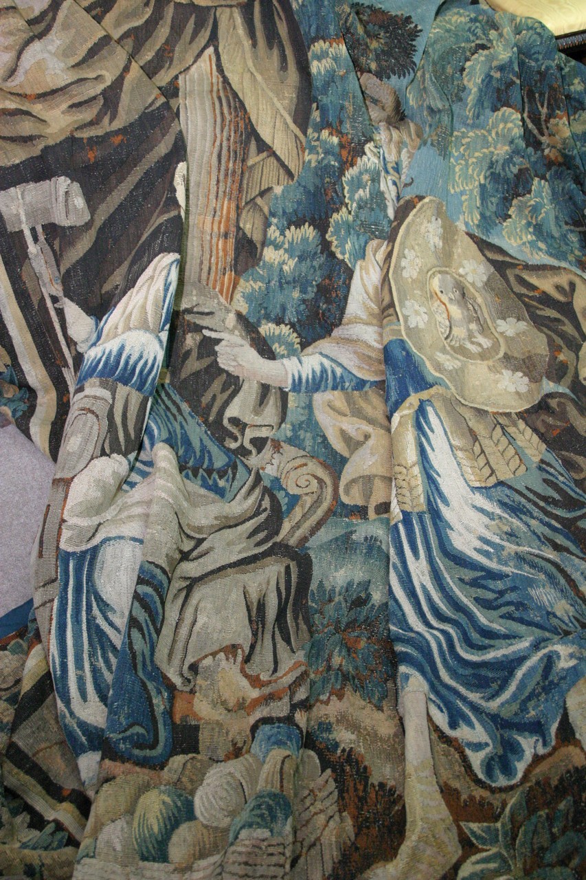 A 19th Century Flemish style tapestry depicting a - Image 2 of 2