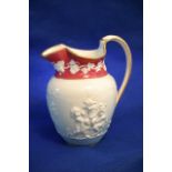 A 19th Spode jug decorated in relief with Bacchi,