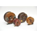 Victorian starback fishing reel an three other woo
