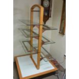 A six shelf shop display unit, approx 175cm x 100c