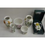 A small group of Portmeirion china items including