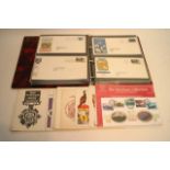 An album of GB first day covers, presentation pack