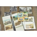 A collection of postcards including a collection o