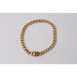A 9ct gold slab link bracelet