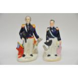 Two 19th Century Staffordshire Naval figures C Nap