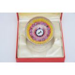 A boxed limited edition Baccarat glass paperweight