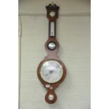 A Victorian Mahogany Barometer with applied mercur