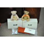 Two boxed Steiff bears 'William and Catherine wedd