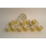 A 1960's Crown Clarence part tea set in Spring pat