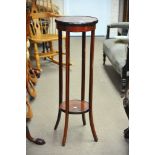 An Edwardian inlaid jardiniere stand, approx heigh