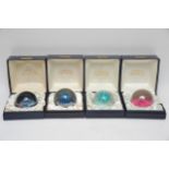 Four boxed limited edition Caithness paperweights