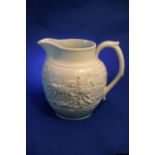 A Wedgwood white smear glazed stoneware jug decora