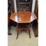 An Edwardian Mahogany inlaid occasional table the