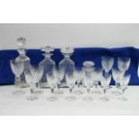 A collection of 14 Webb Corbett crystal glasses co