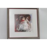 A large framed Christine Comyn lithograph, titled