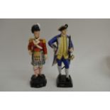 Two Royal Worcester figures Sea 4th Highlanders an