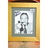 A mounted and framed signed Bob Hope photo