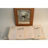 Three signed football books including George Best,