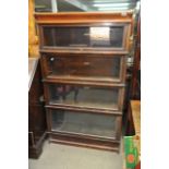 A Globe Wernicke bookcase with four glazed section