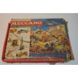 A boxed Meccano site engineering set.