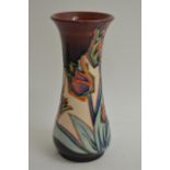 A boxed Moorcroft 'Tulip' pattern vase, approximat