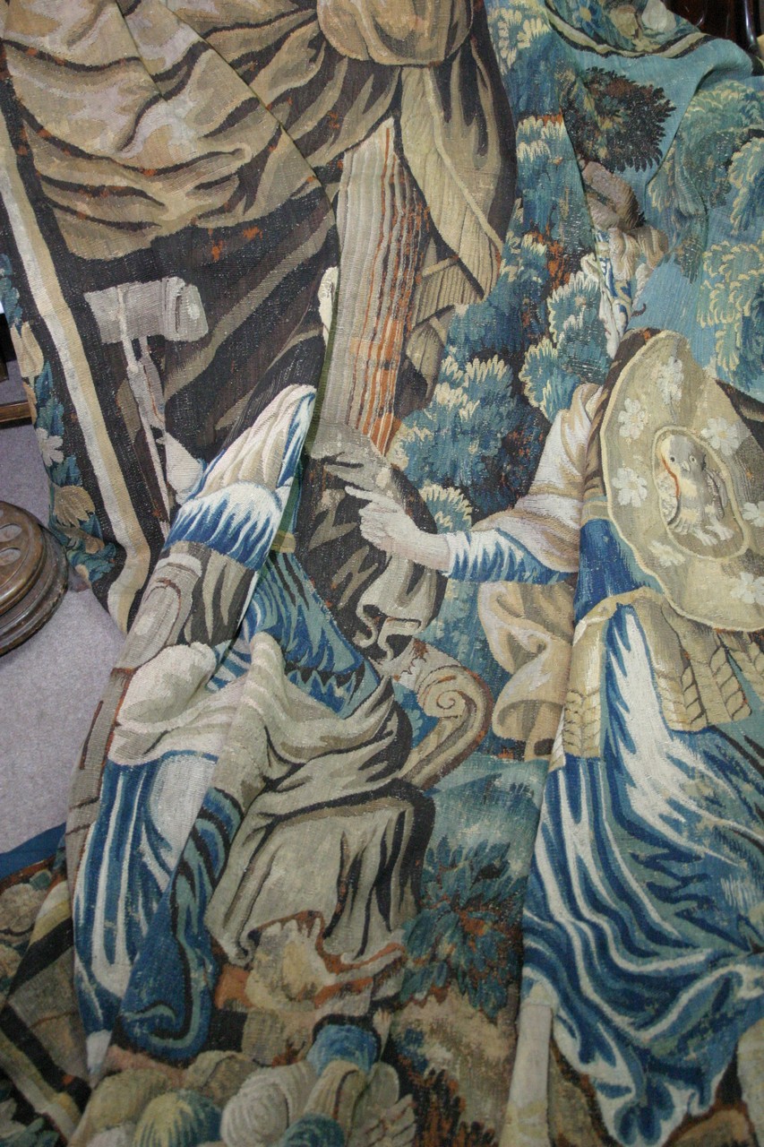 A 19th Century Flemish style tapestry depicting a