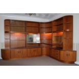 A Large G-Plan Fresco cabinet set comprising of 5