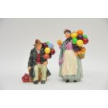 Two Royal Doulton figures comprising 'Balloon man'