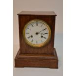 19th Century French rosewood case mantel clock str