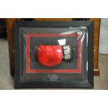 A mounted and signed Chris Eubanks boxing glove
