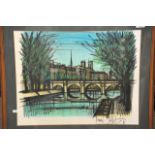 A framed and glazed Bernard Buffet lithograph, app