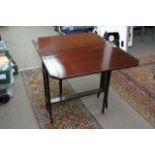 A mahogany Sutherland table, approx 76cm x 74cm x