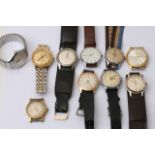 A bag containing various Vintage wrist watches, so