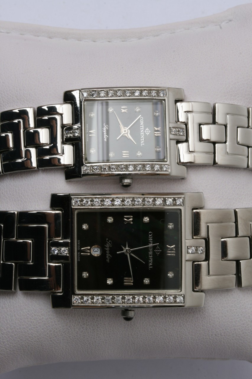 Two boxed Swiss made Contiental watches "the Sapph