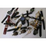 A bag of assorted watches.