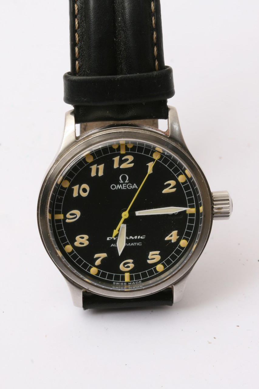 A Gents Omega Dynamic, Automatic watch with a blac