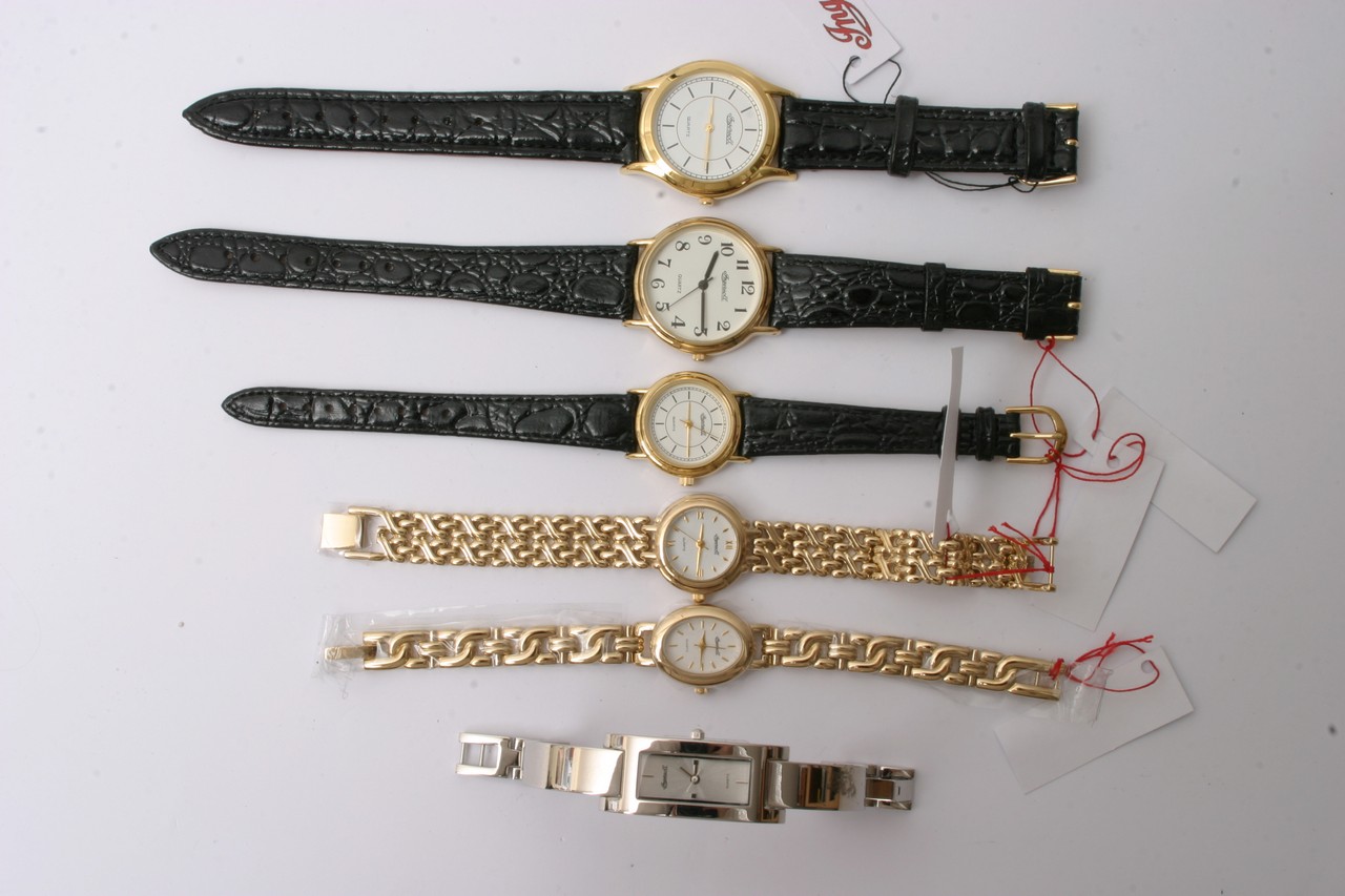 A bag containing 6 mixed Ingersoll watches