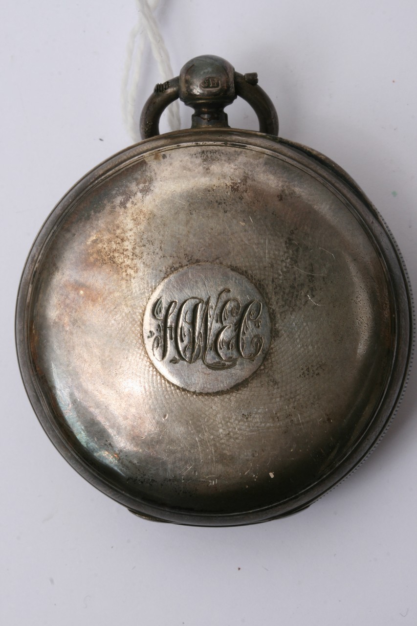 A silver cased WH Benson key wind pocket watch, th - Image 3 of 5