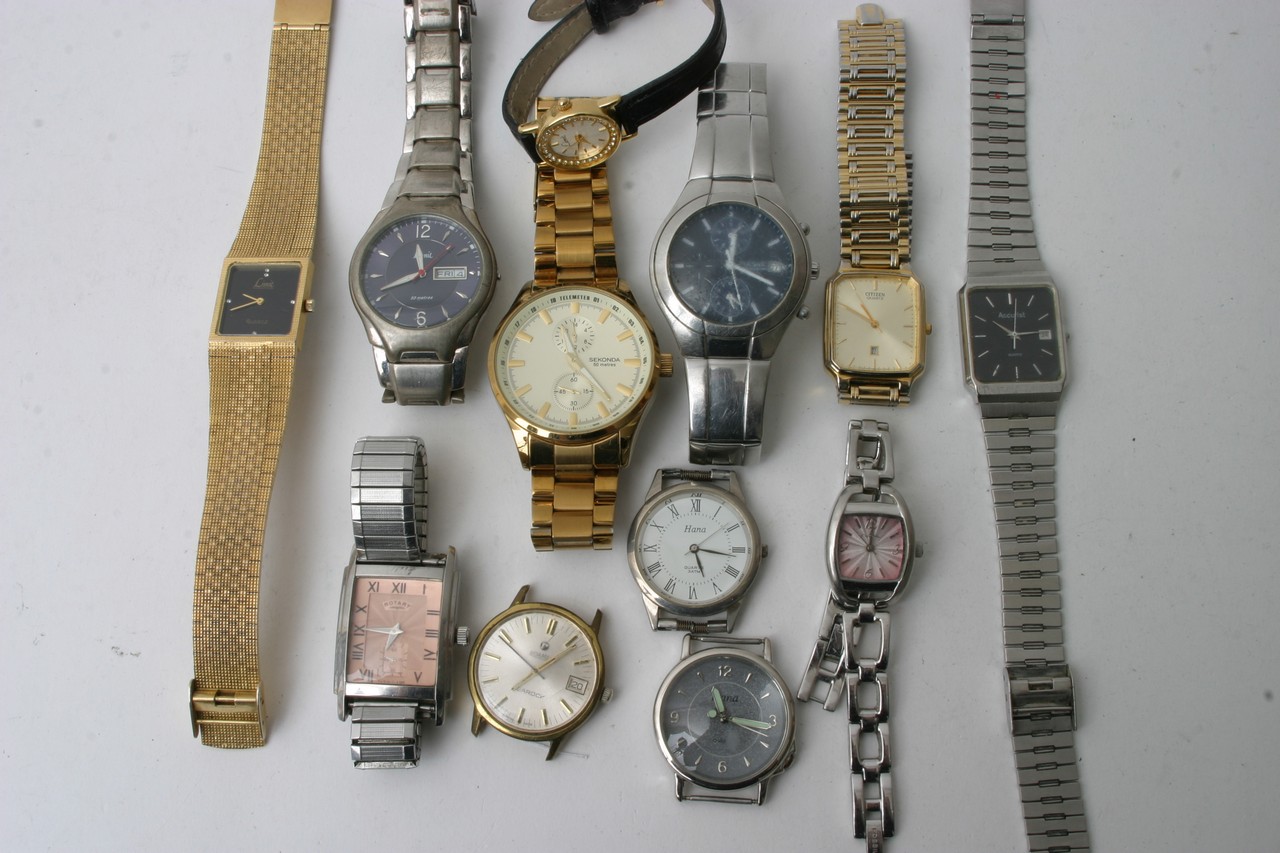 A collection of used worn watches including a Seko - Image 2 of 3