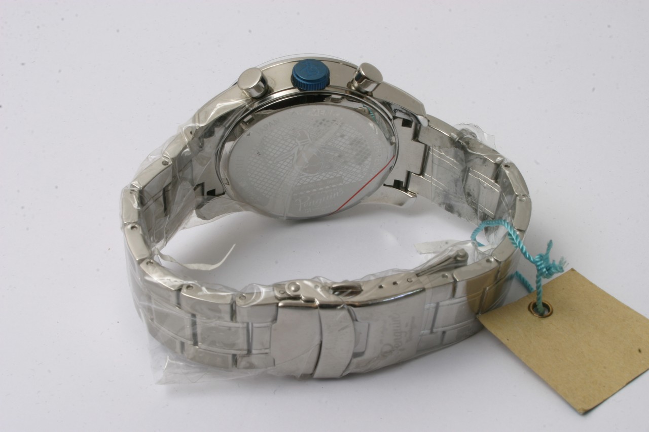 A boxed Gentleman's penguine chronograph watch - Image 5 of 6