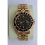 A quality Gents solid 18ct gold Rolex GMT- Master