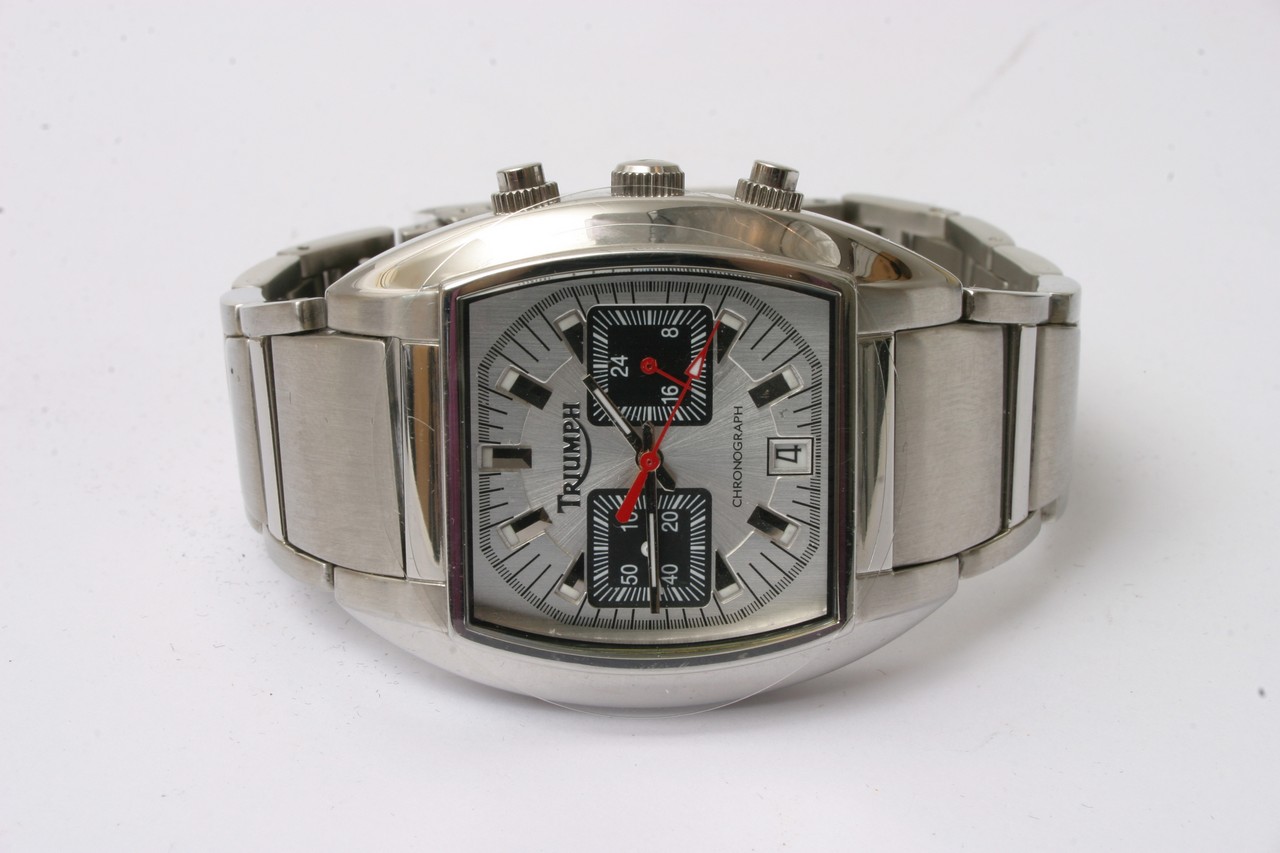 A boxed Gentleman's Triumph chronograph watch